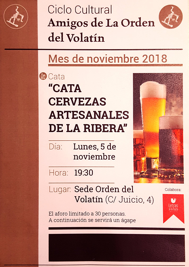 Cata de cervezas artesanales de La Ribera
